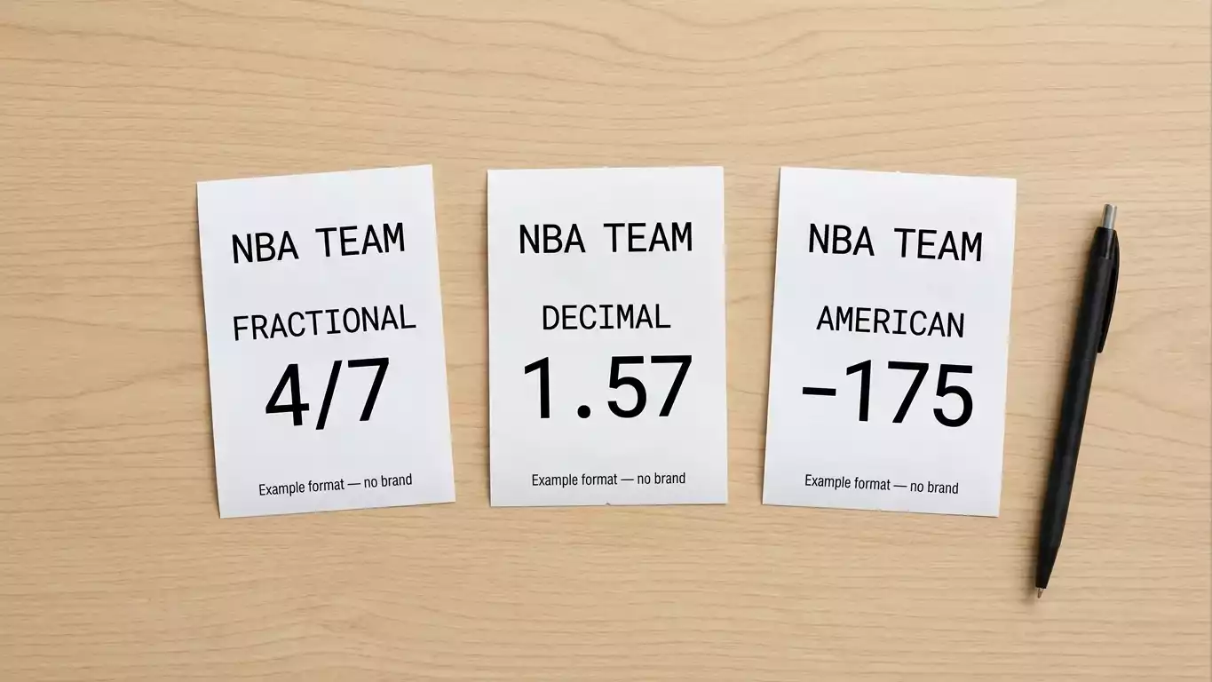 Fractional, Decimal and American Odds in NBA Betting